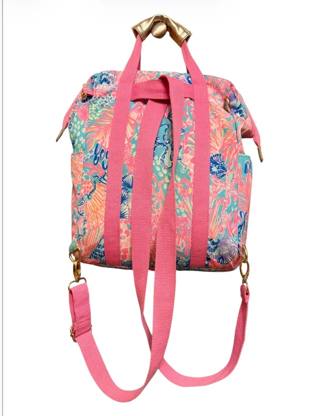 Lilly Pulitzer Picnic Backpack Cooler Multi Splendor in the Sand
